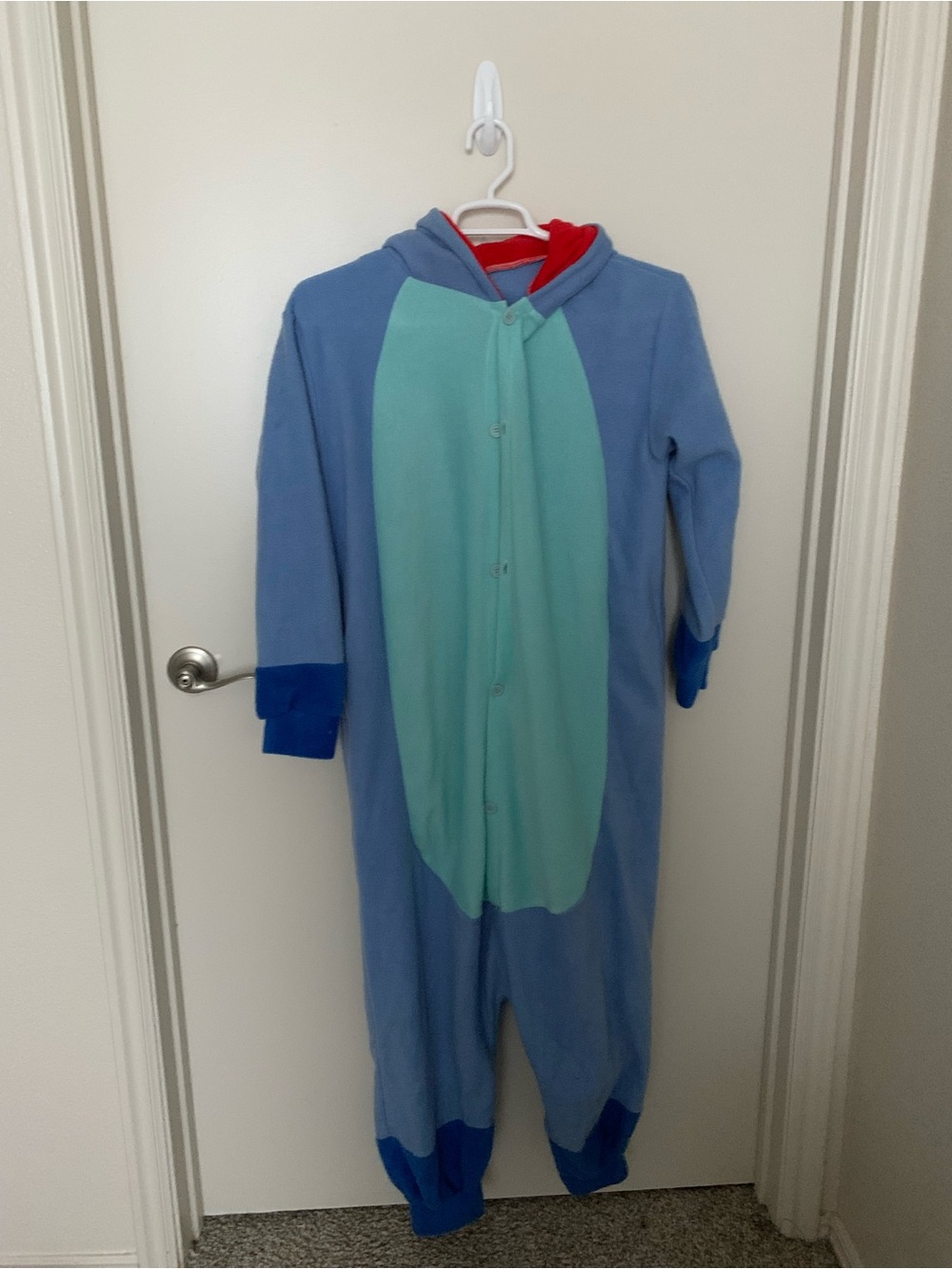 Medium Stitch Hooded One-Piece Pajama